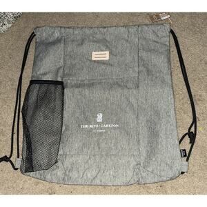 The Ritz Carlton St.Thomas Tote Bag/Backpack With Bottle Holder The Goods Grey